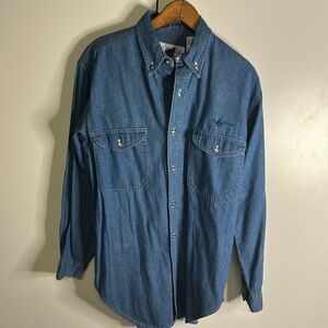 Silver Stone  jeans shirt fit men’s  long sleeve button up shirt. Size small.